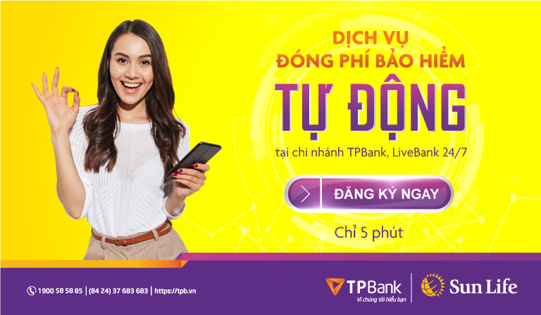 Dịch vụ thu hộ phí bảo hiểm tự động qua TPbank