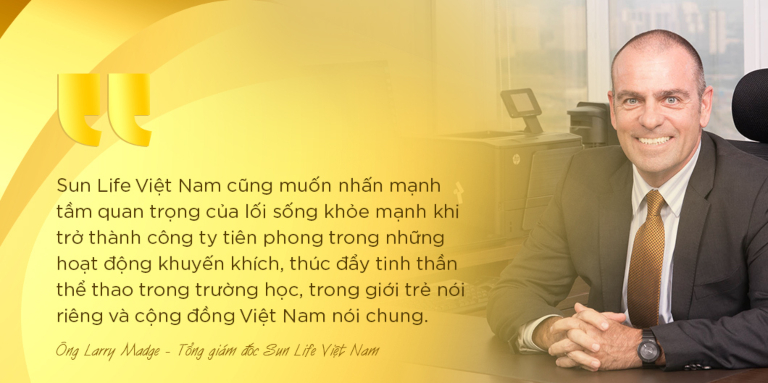 Ông Larry Madge nhấn mạnh tầm quan trọng của lối sống khỏe mạnh