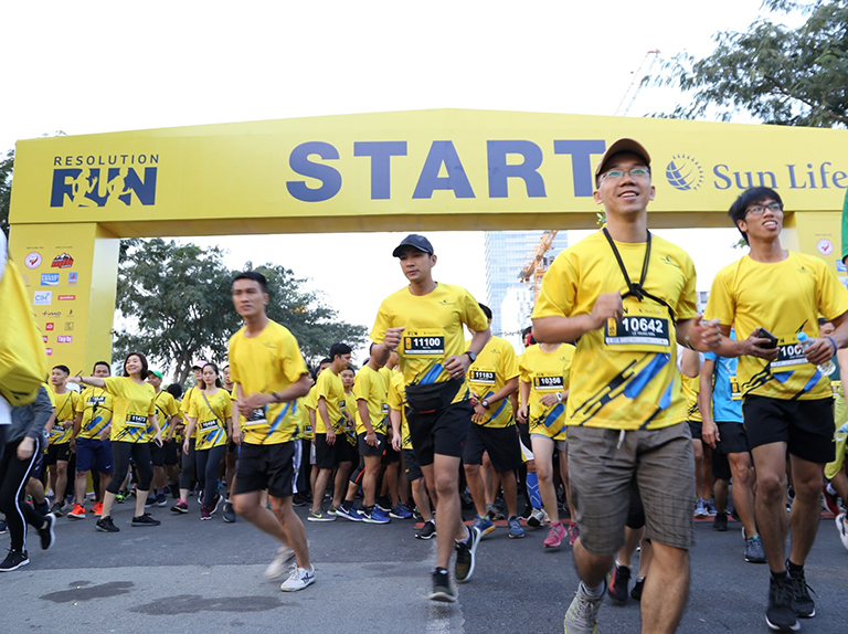 giải chạy bộ Resolution Run chống lại bệnh đái tháo đường